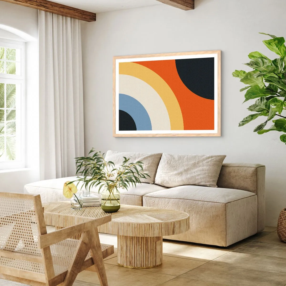 Plakat w ramie jasny dąb - Ku sobie - 100x70 cm