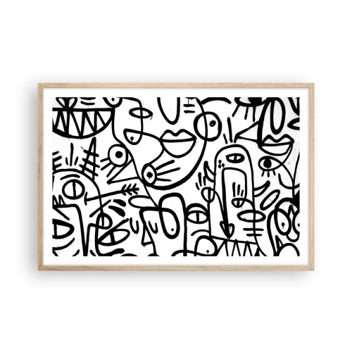 Plakat w ramie jasny dąb - Twarze i miraże - 91x61 cm