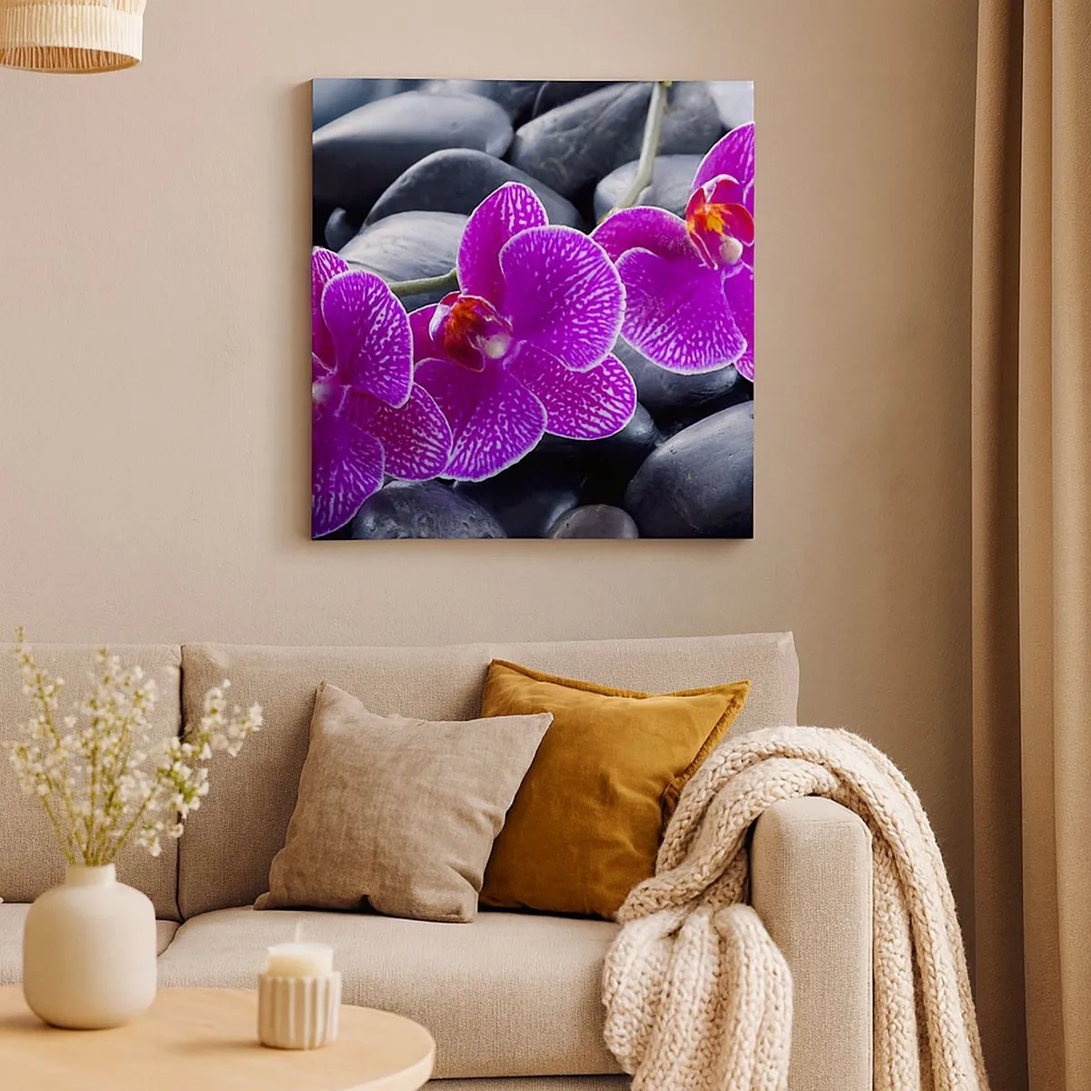 Obraz na płótnie - Kamienie pojaśniały z zachwytu - 30x30 cm