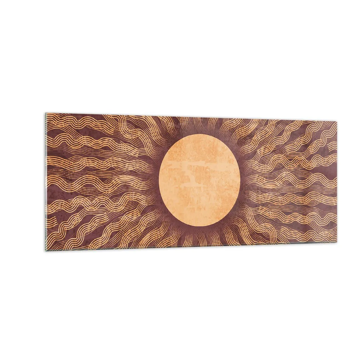 Obraz na szkle - Ikona słońca - 100x40 cm