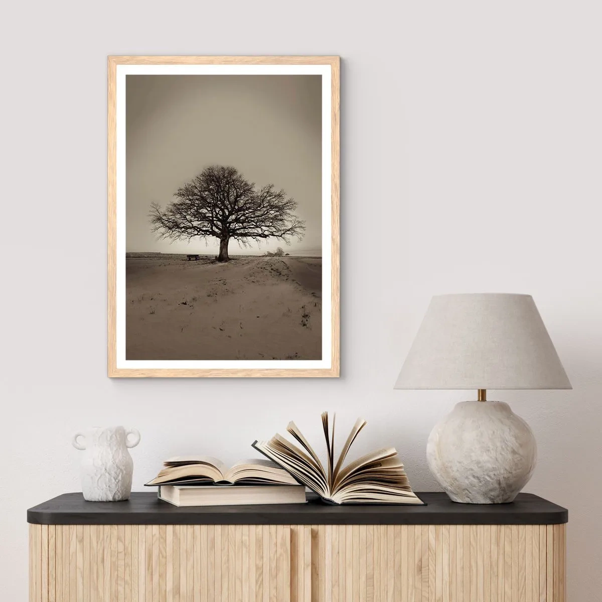 Plakat w ramie jasny dąb - Stąd do wieczności - 50x70 cm