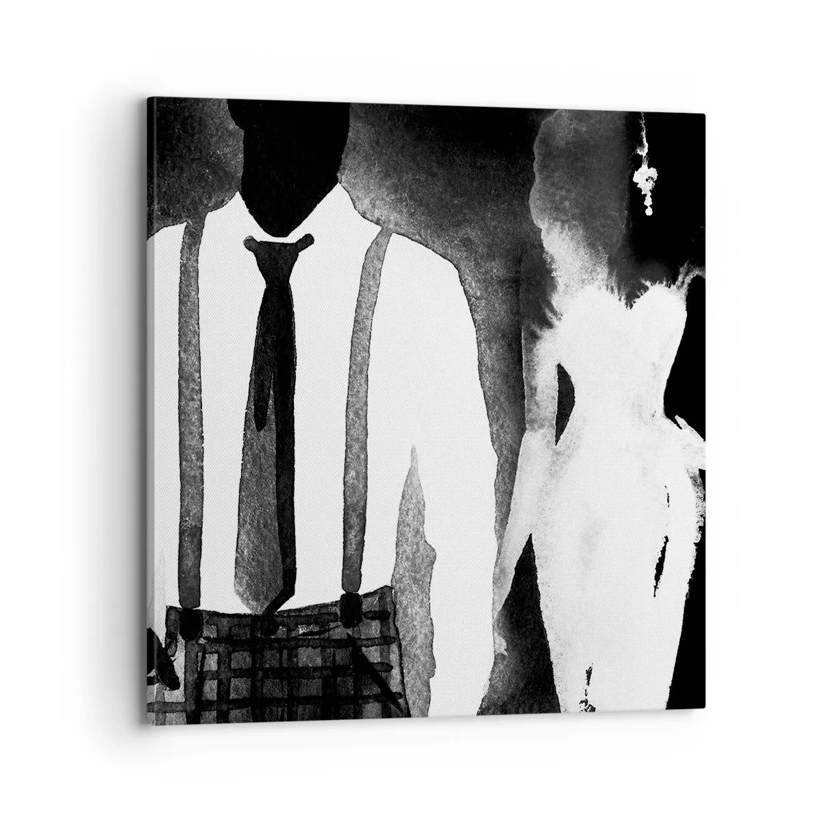 Obraz na płótnie - W klimacie noir - 70x70 cm