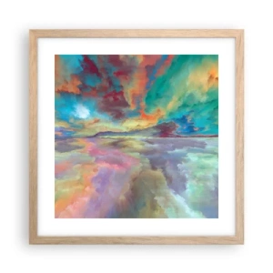 Plakat w ramie jasny dąb - Dwa nieba - 40x40 cm