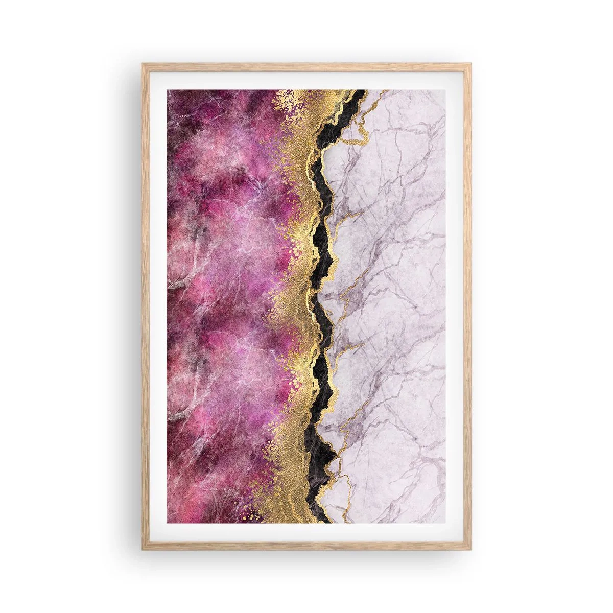 Plakat w ramie jasny dąb - Na granicy - 61x91 cm