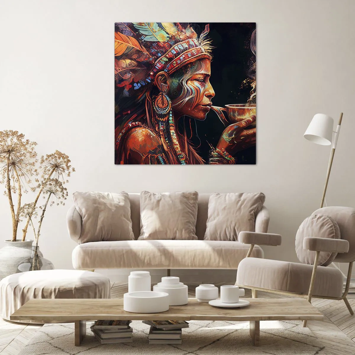 Obraz na płótnie - Magiczny rytuał - 70x70 cm