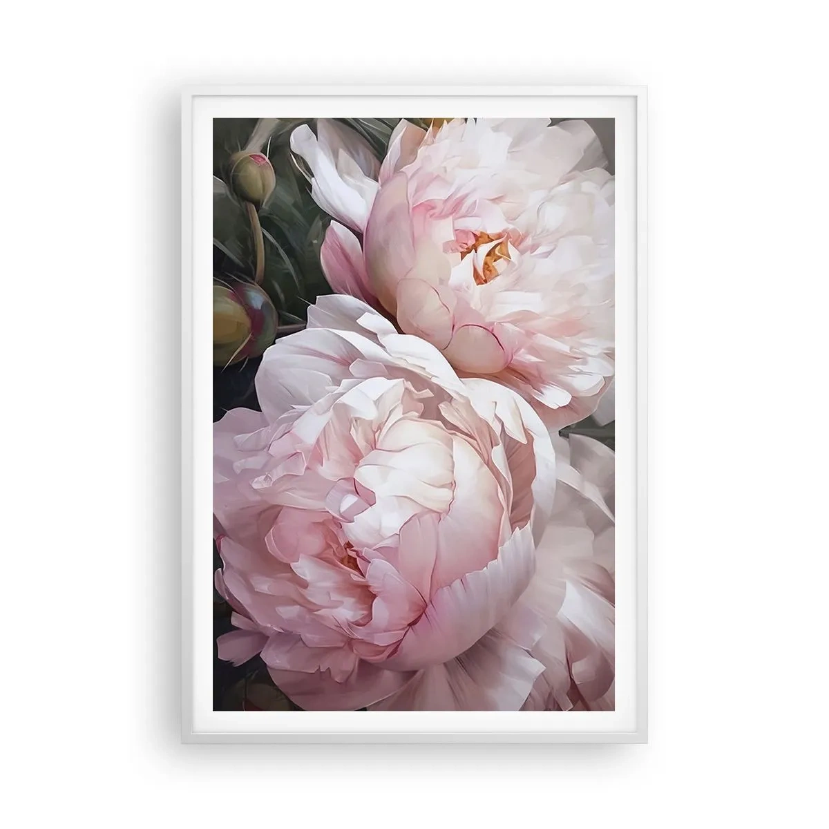 Plakat w białej ramie - Zatrzymane w rozkwicie - 70x100 cm