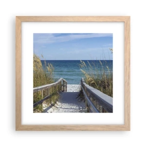 Plakat w ramie jasny dąb - W słońcu, na wietrze - 30x30 cm