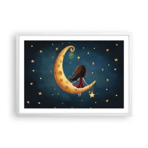 Plakat w białej ramie - Pewnego razu… - 70x50 cm