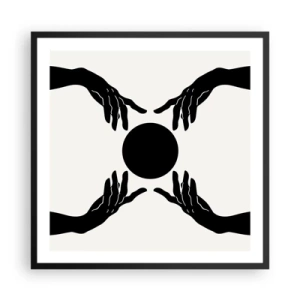 Plakat w czarnej ramie - Tajemny znak - 60x60 cm