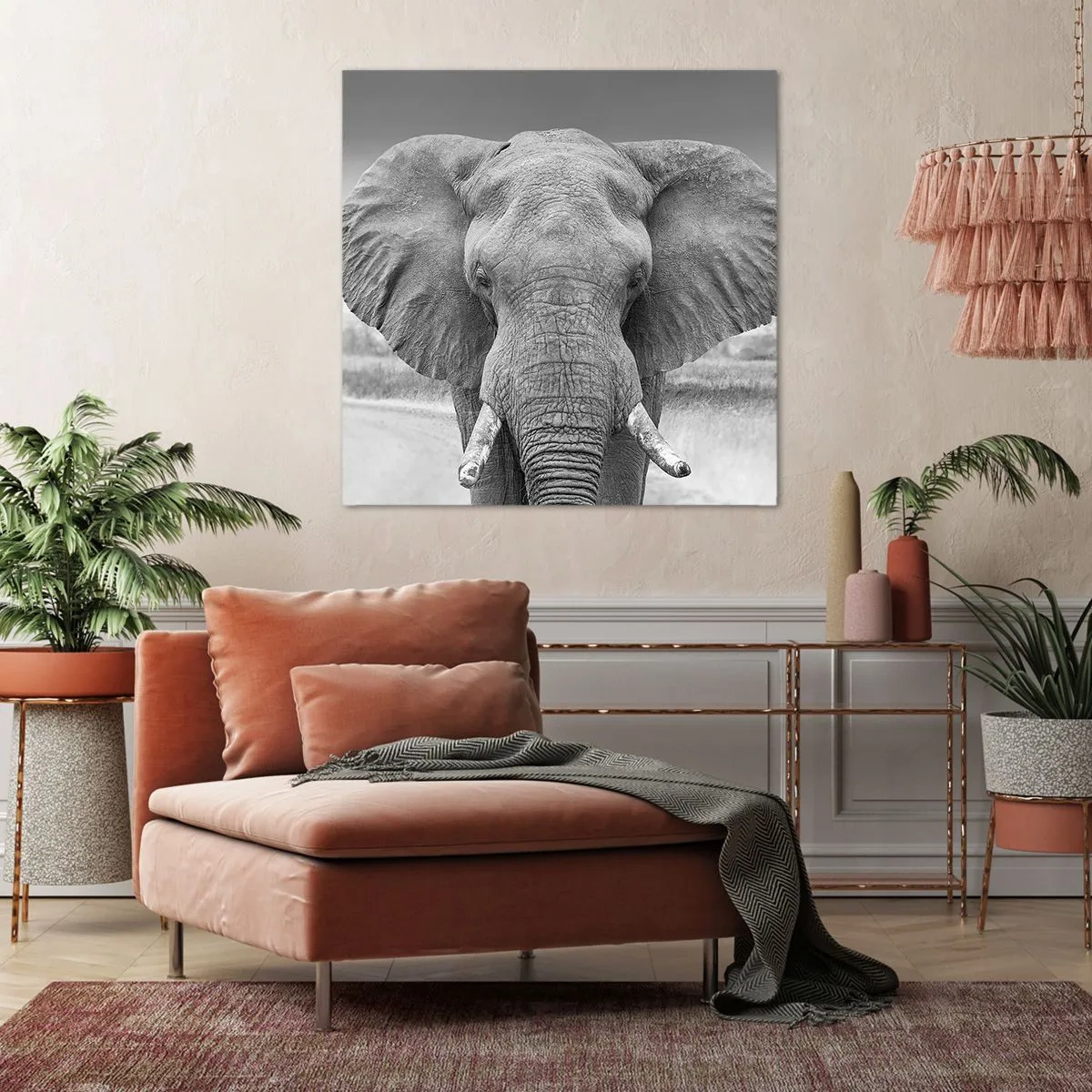 Obraz na płótnie - Witaj w moim świecie - 70x70 cm