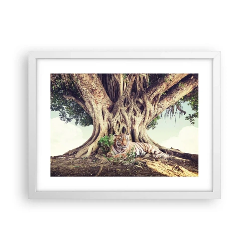 Plakat w białej ramie - Widok z Księgi Rodzaju - 40x30 cm