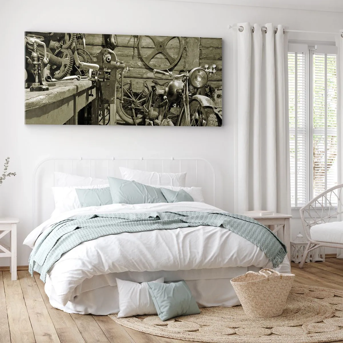 Obraz na płótnie - W szopie wuja Władka - 100x40 cm
