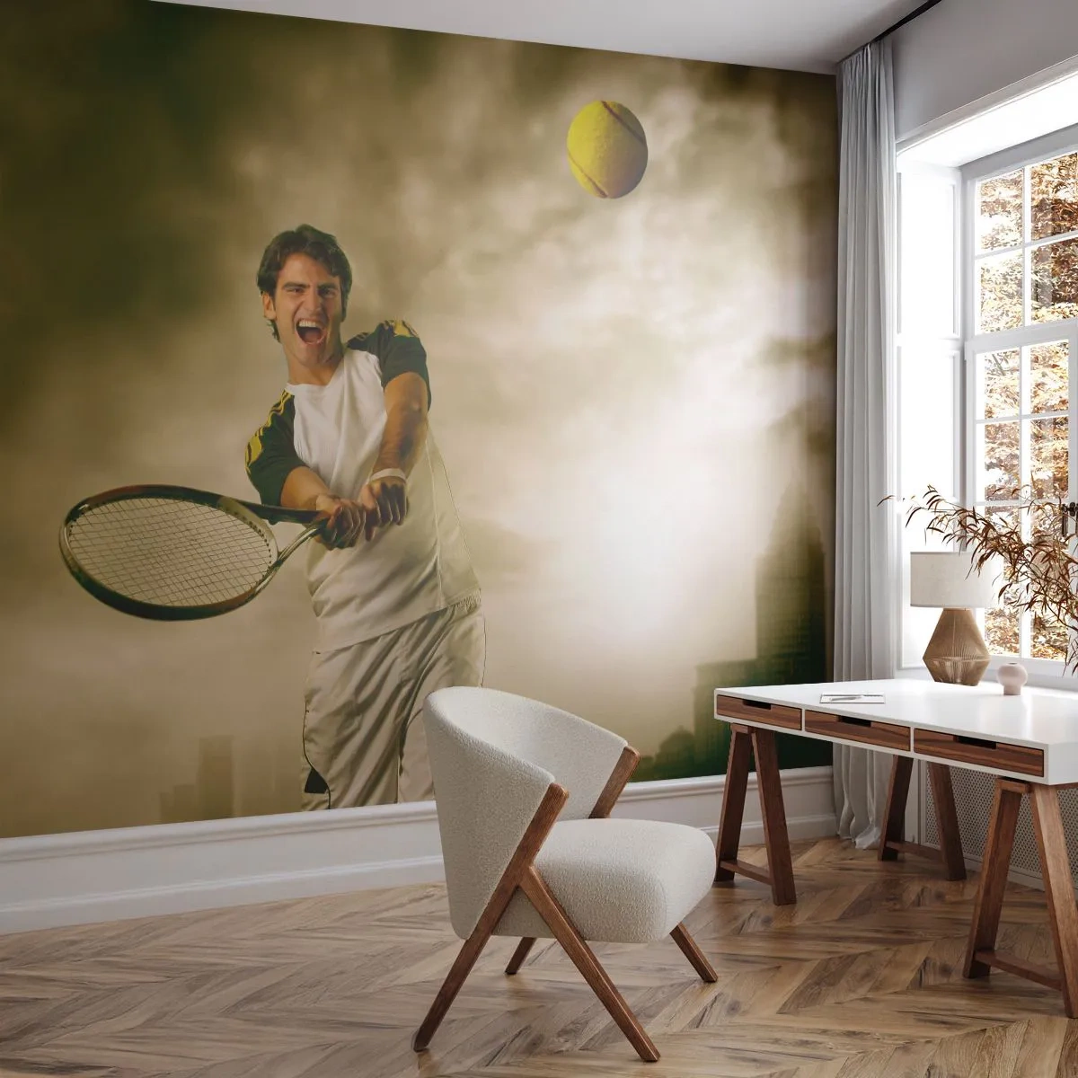 Fototapeta Premium Canvas - Energia i radość - Sport, Tenis, Tenisista - 500x350 cm
