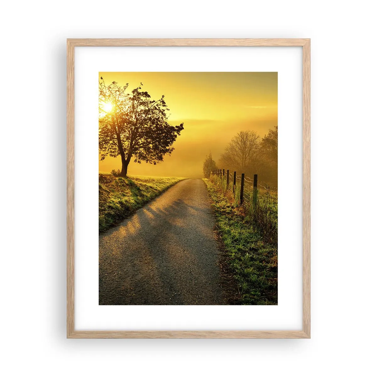 Plakat w ramie jasny dąb - Miodne popołudnie - 40x50 cm