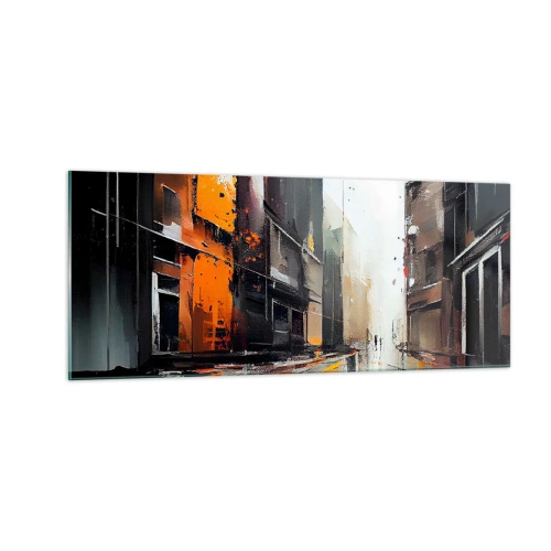 Obraz na szkle - Deszczowy dzień - 100x40 cm