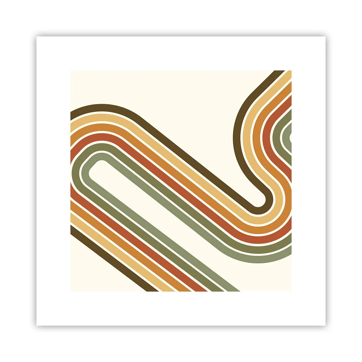 Plakat - Zygzakiem do celu - 30x30 cm
