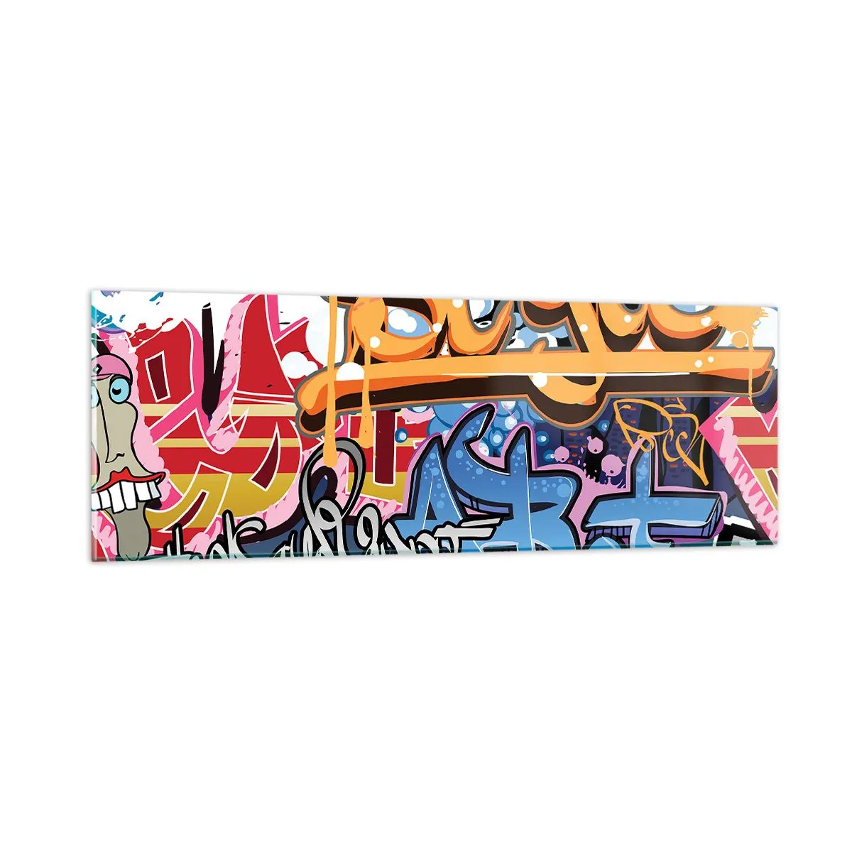 Obraz na szkle - Murale, murale, murale… - 90x30 cm