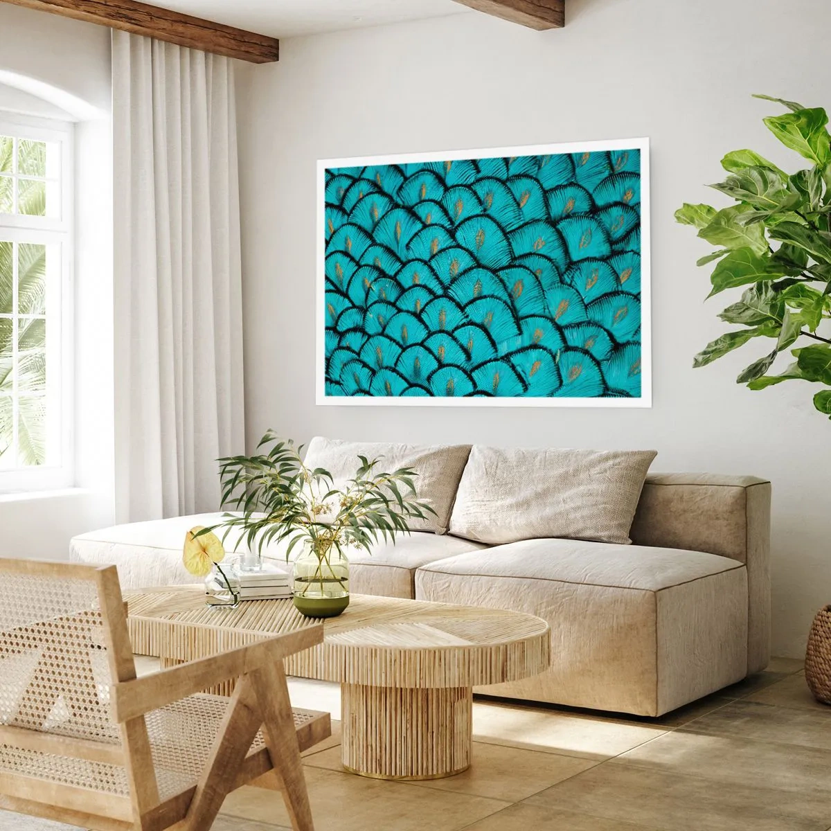 Plakat - Wielka gala piór - 40x30 cm