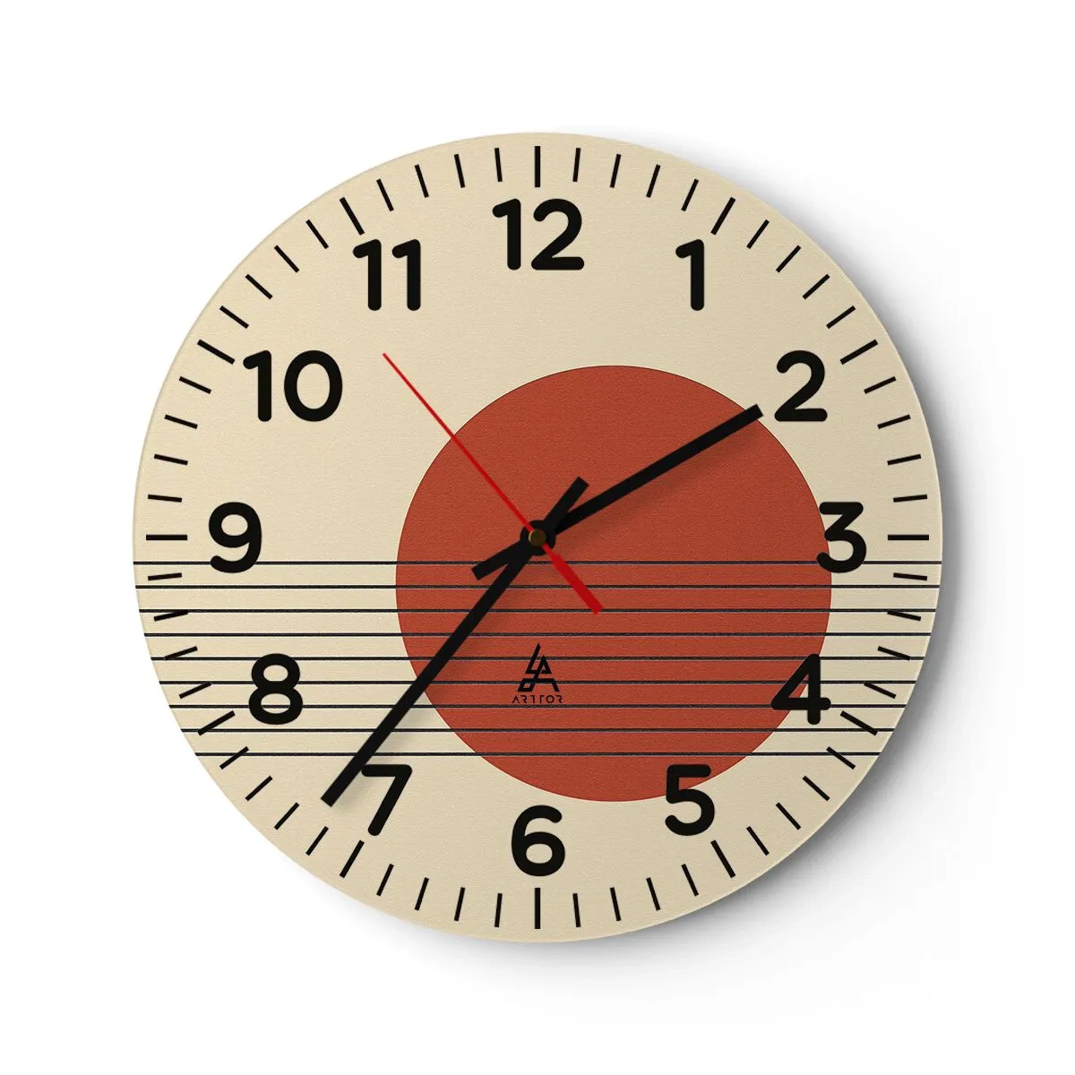 Zegar ścienny - W koło i dalej - 40x40 cm