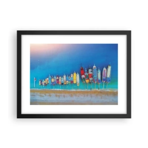 Plakat w czarnej ramie - Z lotu ptaka - 40x30 cm