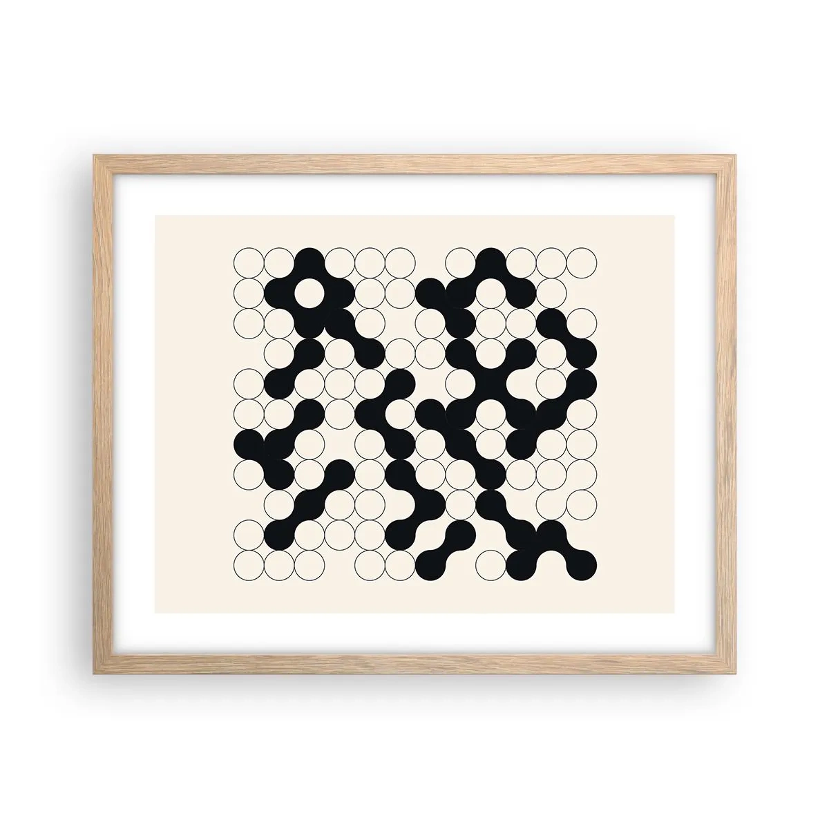 Plakat w ramie jasny dąb - Chińska gra – wariacja - 50x40 cm