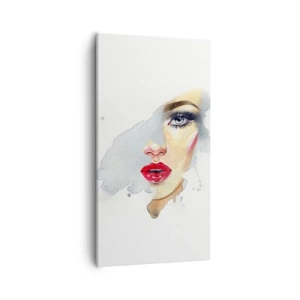 Obraz na płótnie - Odbicie w kropli wody - 55x100 cm