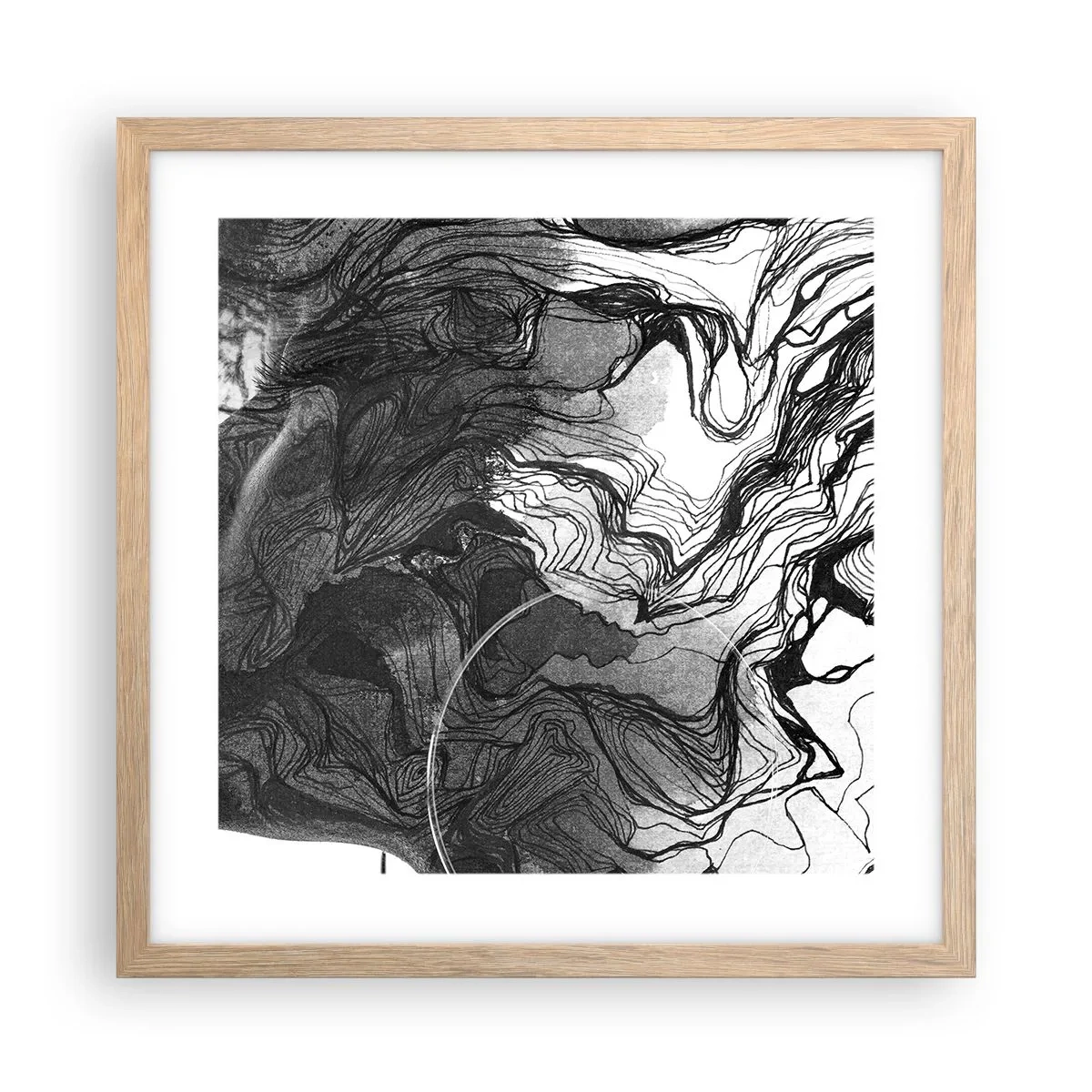 Plakat w ramie jasny dąb - Zaplątana w marzeniach - 40x40 cm