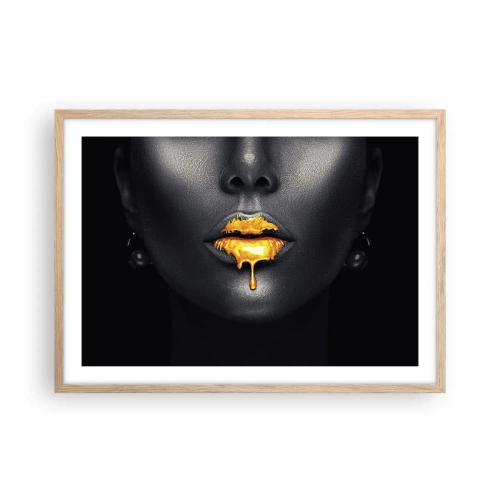 Plakat w ramie jasny dąb - Złotousta - 70x50 cm