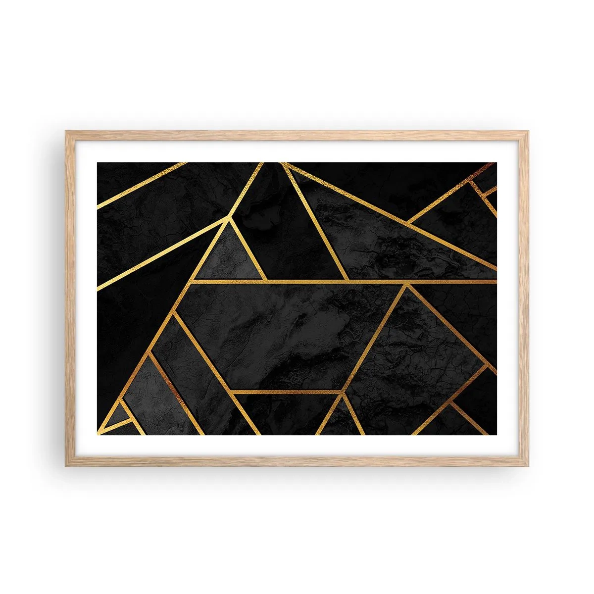 Plakat w ramie jasny dąb - Mrok i blask - 70x50 cm