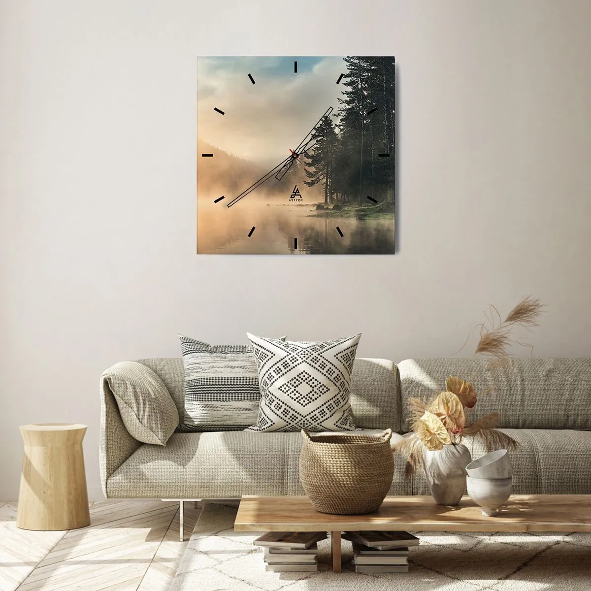 Zegar ścienny - Narodziny dnia - 40x40 cm