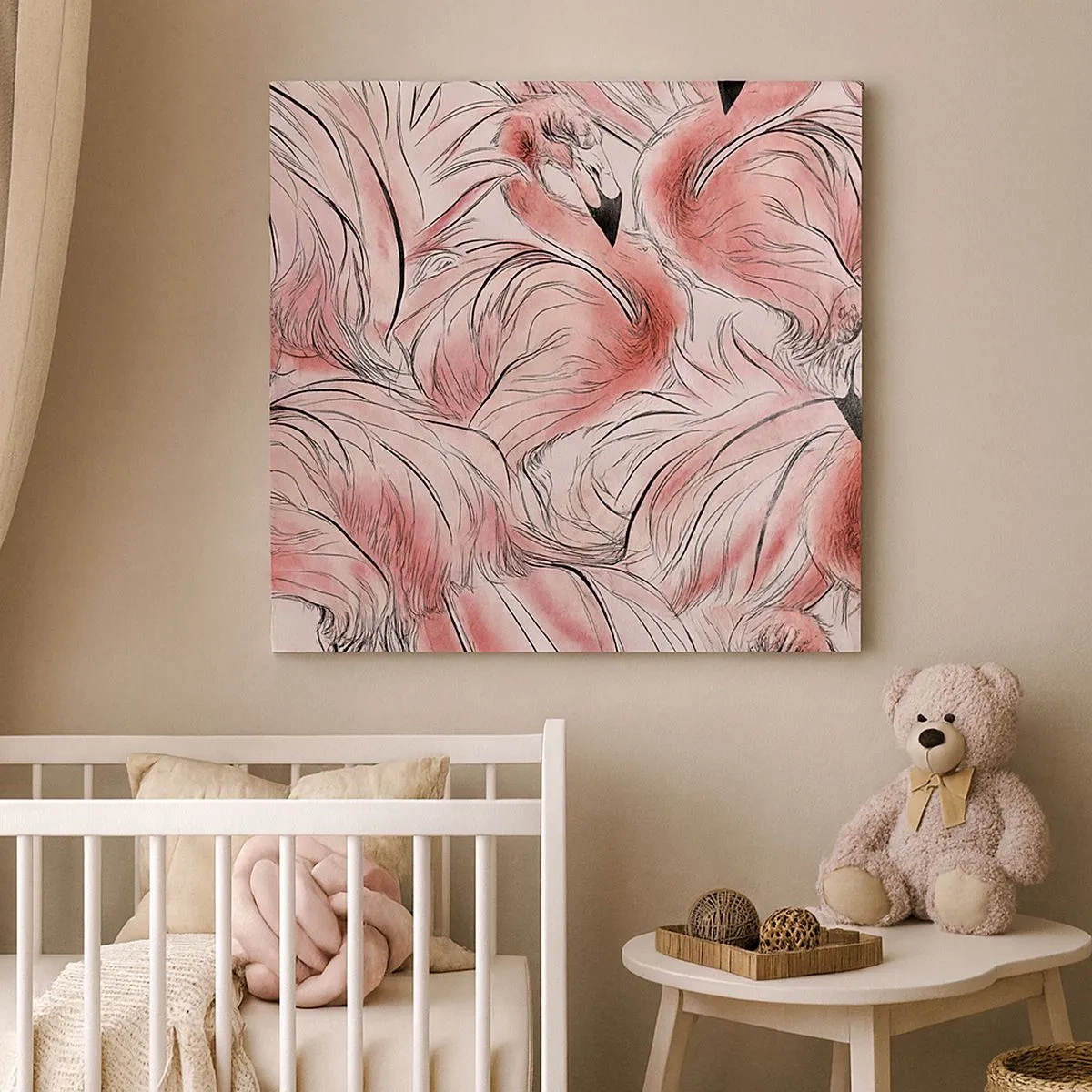 Obraz na płótnie - Ptasi corps de ballet - 30x30 cm