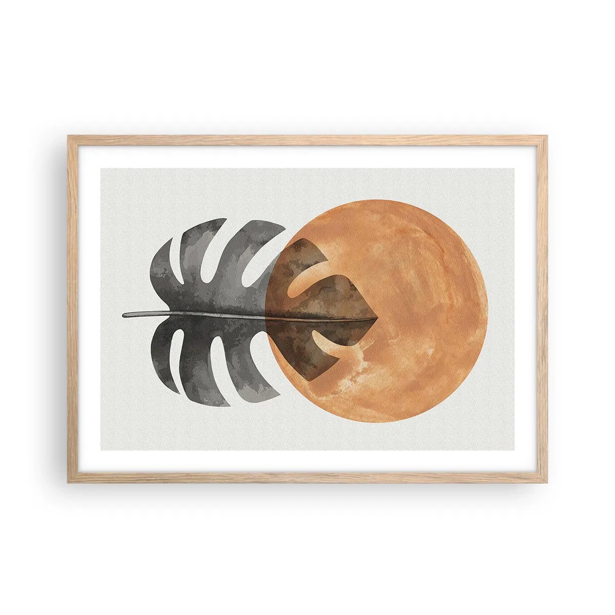 Plakat w ramie jasny dąb - Zawsze słońce - 70x50 cm