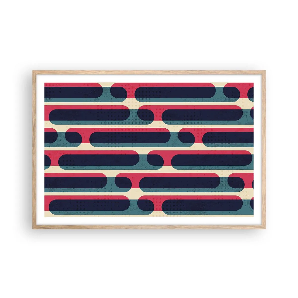Plakat w ramie jasny dąb - W głąb i do przodu - 91x61 cm