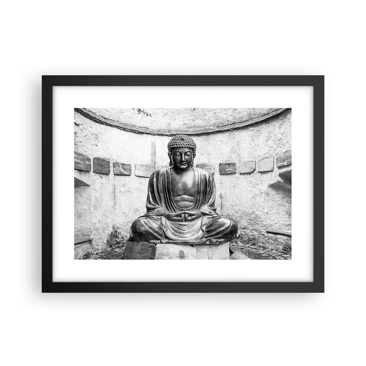 Plakat w czarnej ramie - U źródeł spokoju - 40x30 cm
