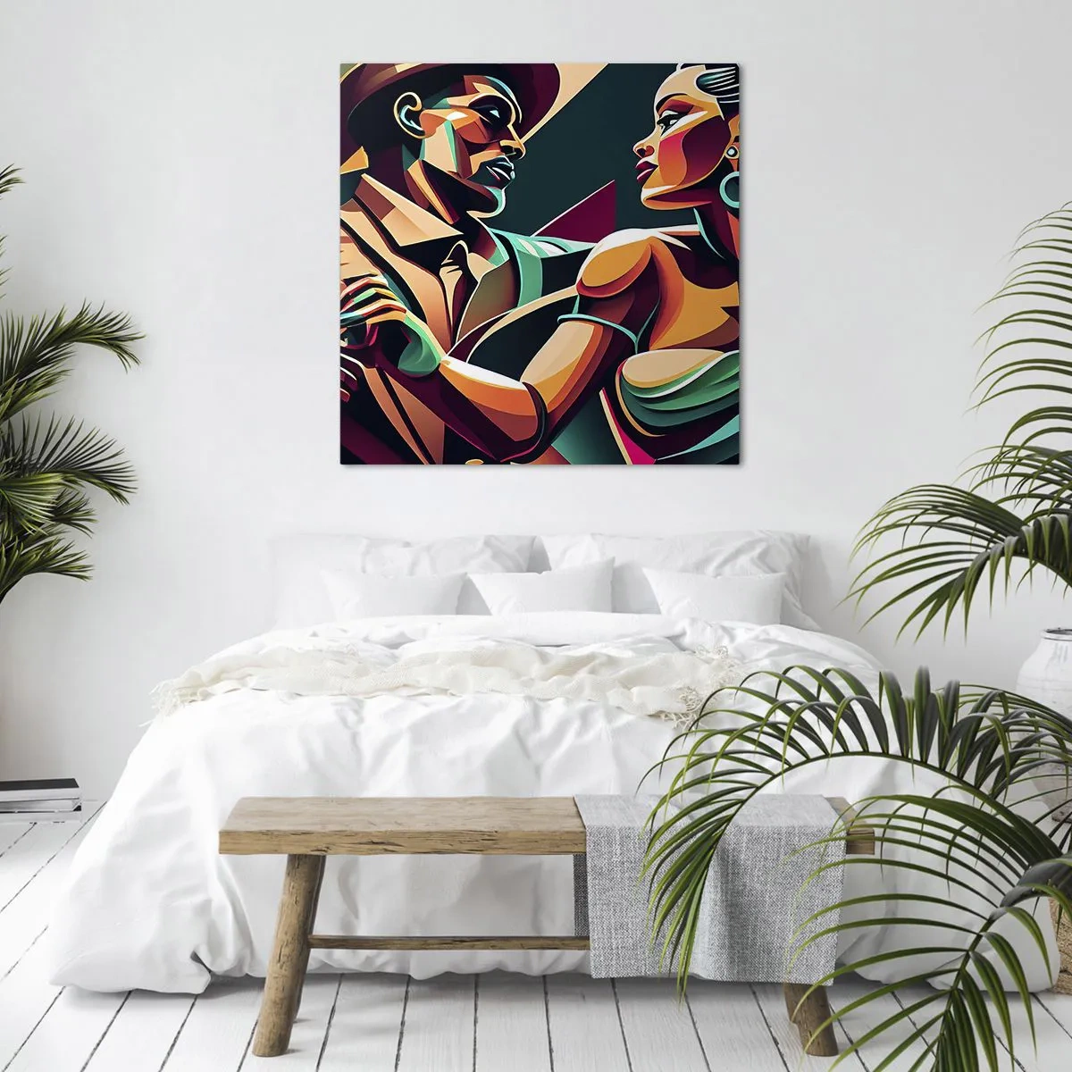 Obraz na płótnie - W rytmie serca - 70x70 cm