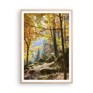 Plakat w ramie jasny dąb - Czas na odpoczynek - 70x100 cm