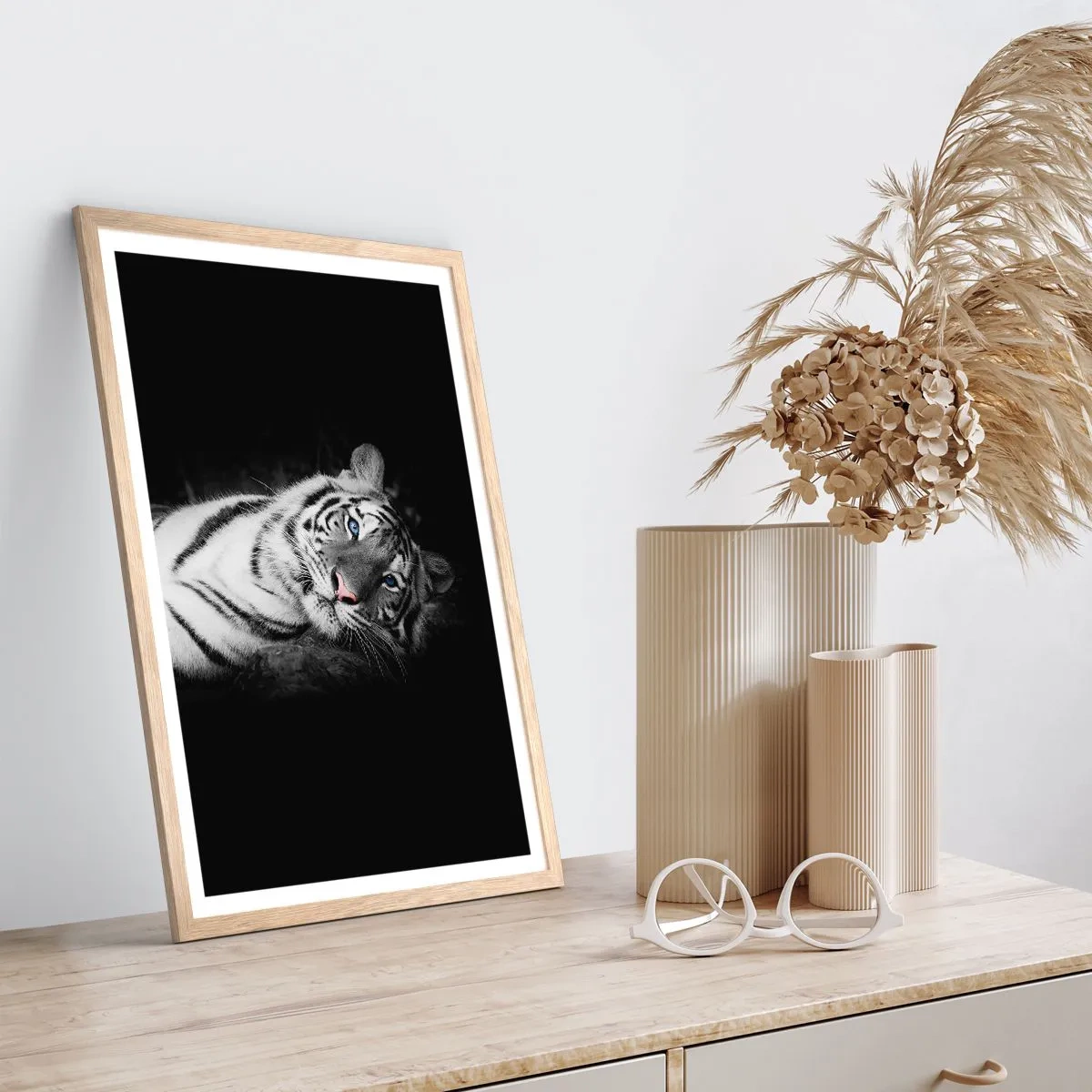 Plakat w ramie jasny dąb - Dzikość i spokój - 61x91 cm