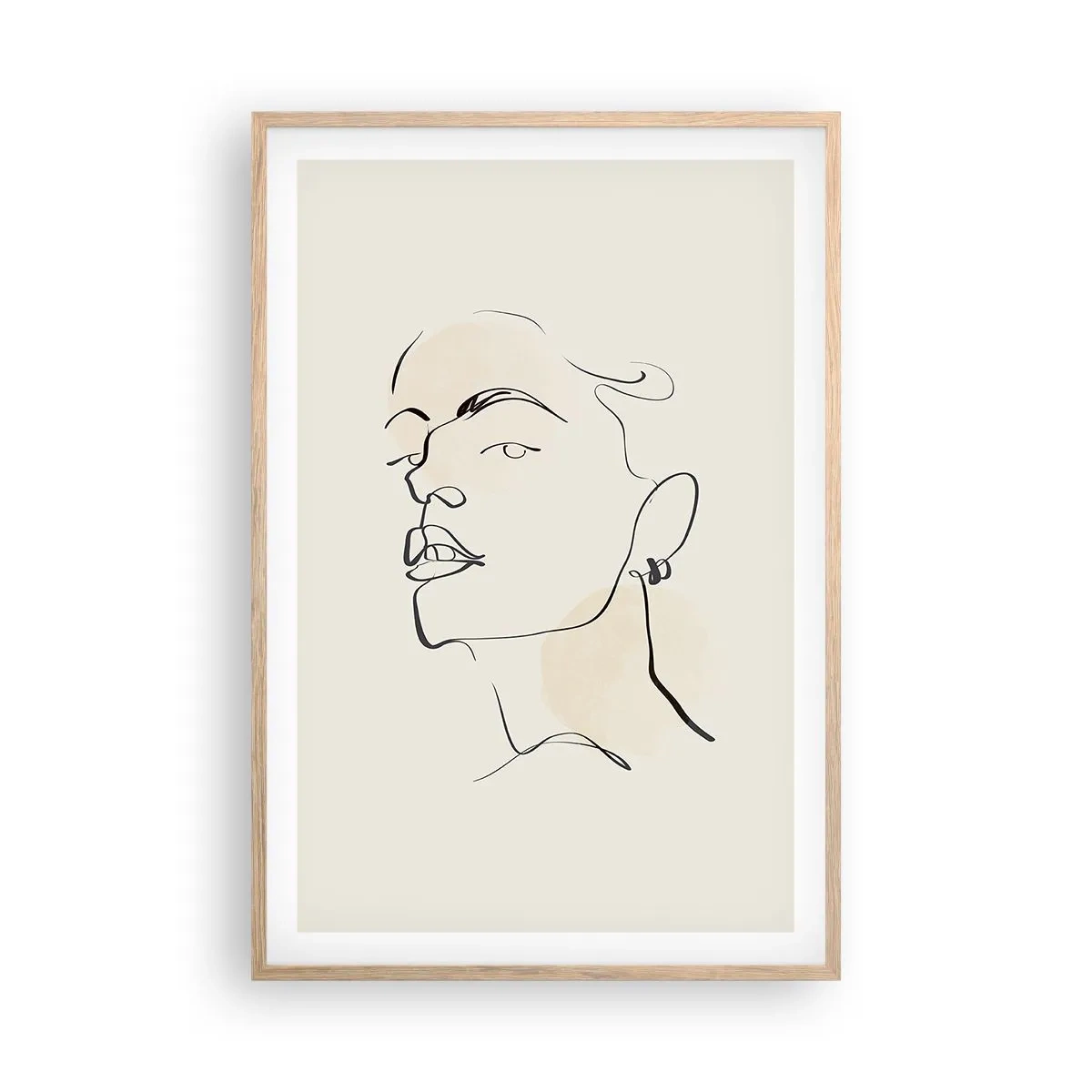 Plakat w ramie jasny dąb - Dumne spojrzenie - 61x91 cm