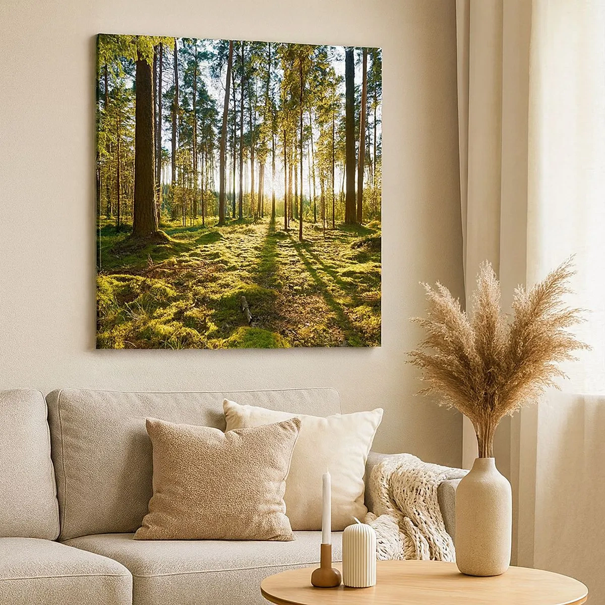 Obraz na płótnie - …Za siedmioma lasami - 30x30 cm