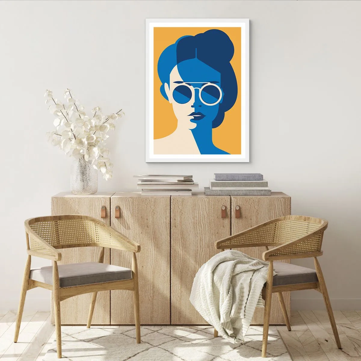 Plakat w białej ramie - Wakacyjny look - 61x91 cm