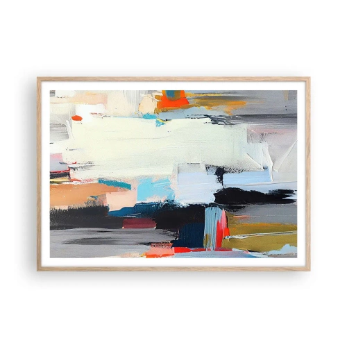 Plakat w ramie jasny dąb - Jest metoda? - 100x70 cm