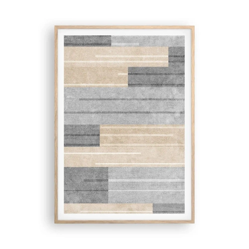 Plakat w ramie jasny dąb - Kompozycja: trzymać pion - 70x100 cm