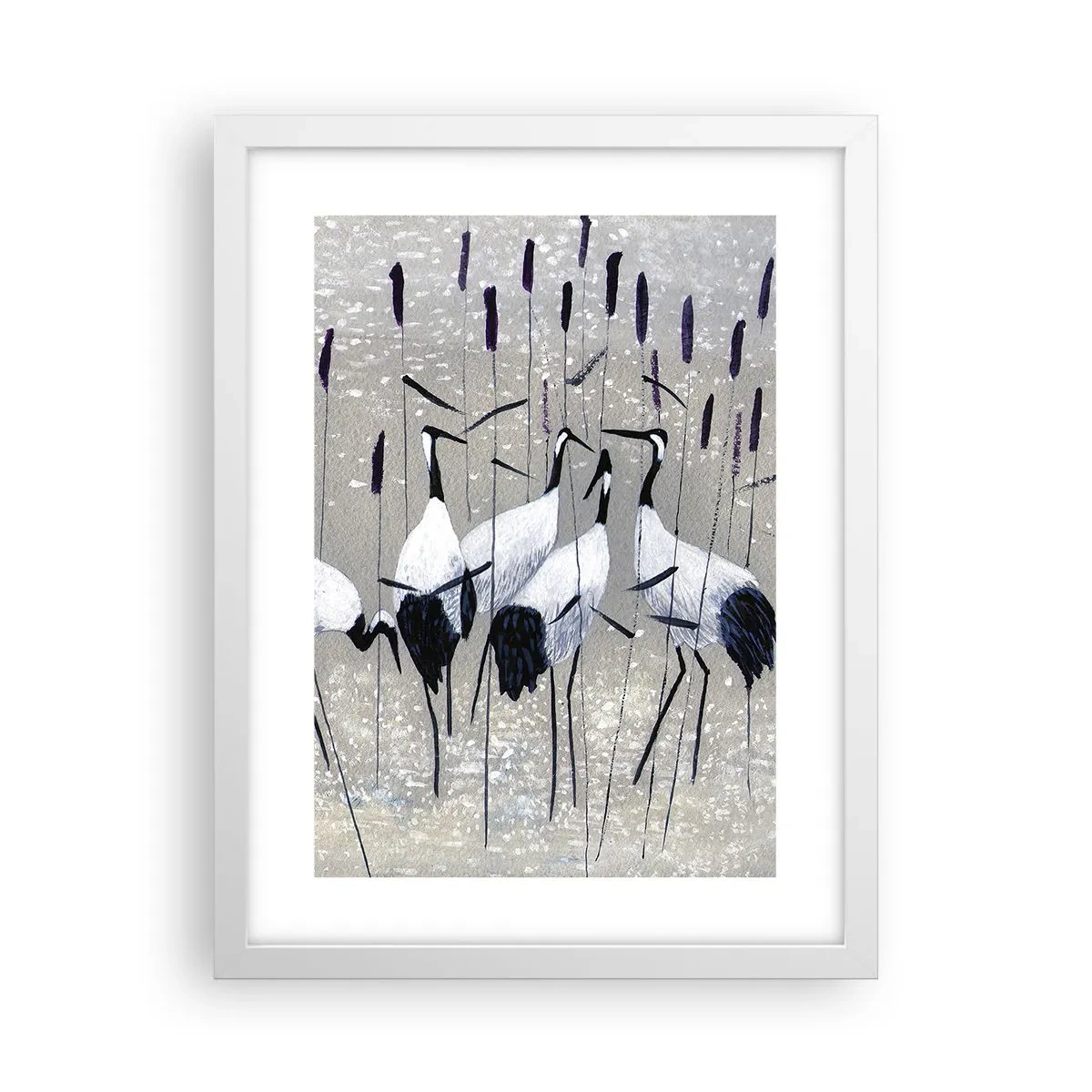 Plakat w białej ramie - Wśród swoich - 30x40 cm