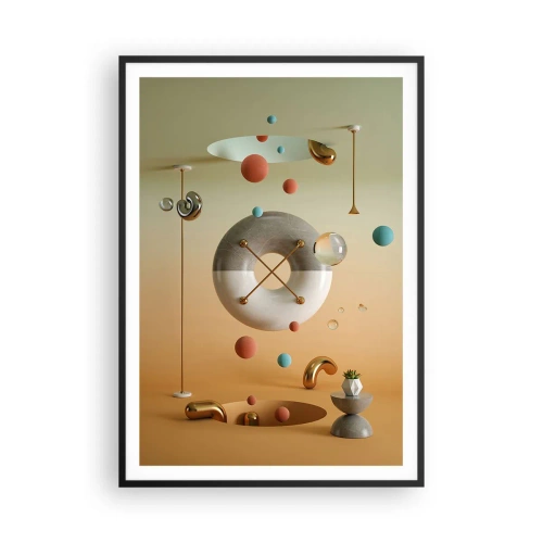 Plakat w czarnej ramie - Wszystko się zdarzyć może - 70x100 cm