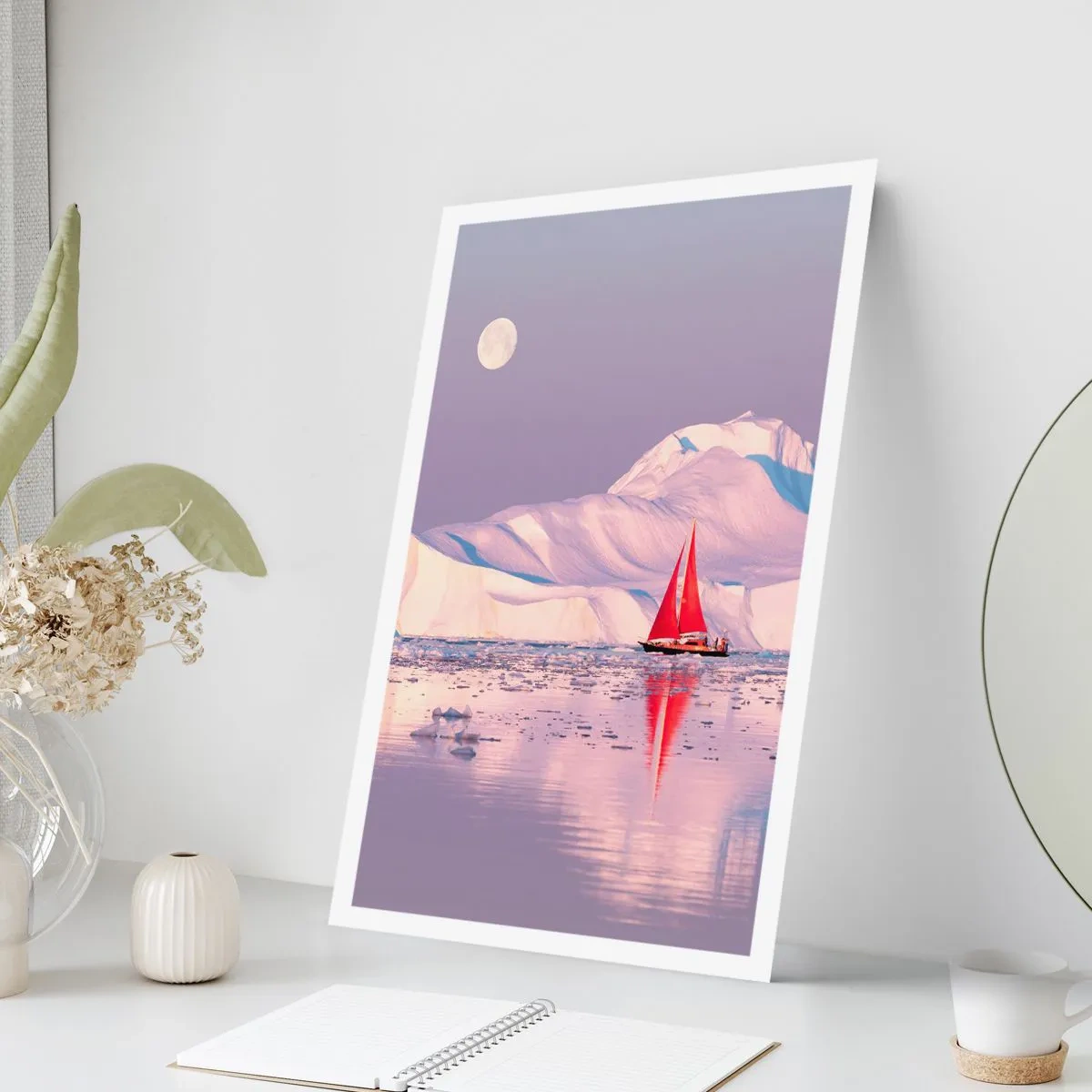 Plakat - Żar żagla, chłód lodu - 70x100 cm