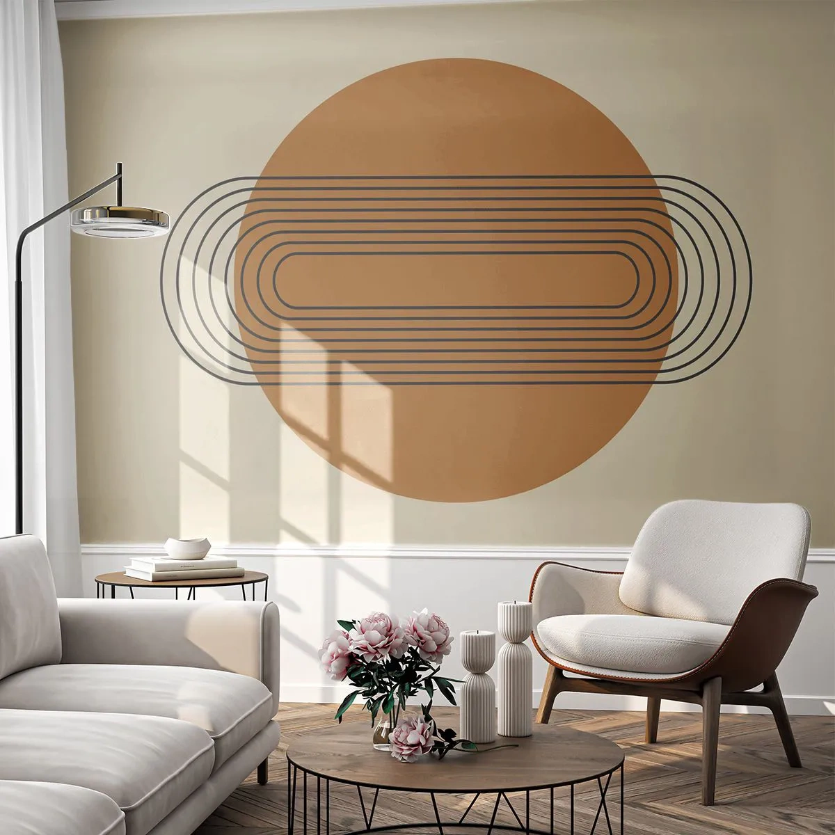 Fototapeta Premium Sand - Plan doskonały - Abstrakcja, Grafika, Nowoczesny Wzór - 150x105 cm