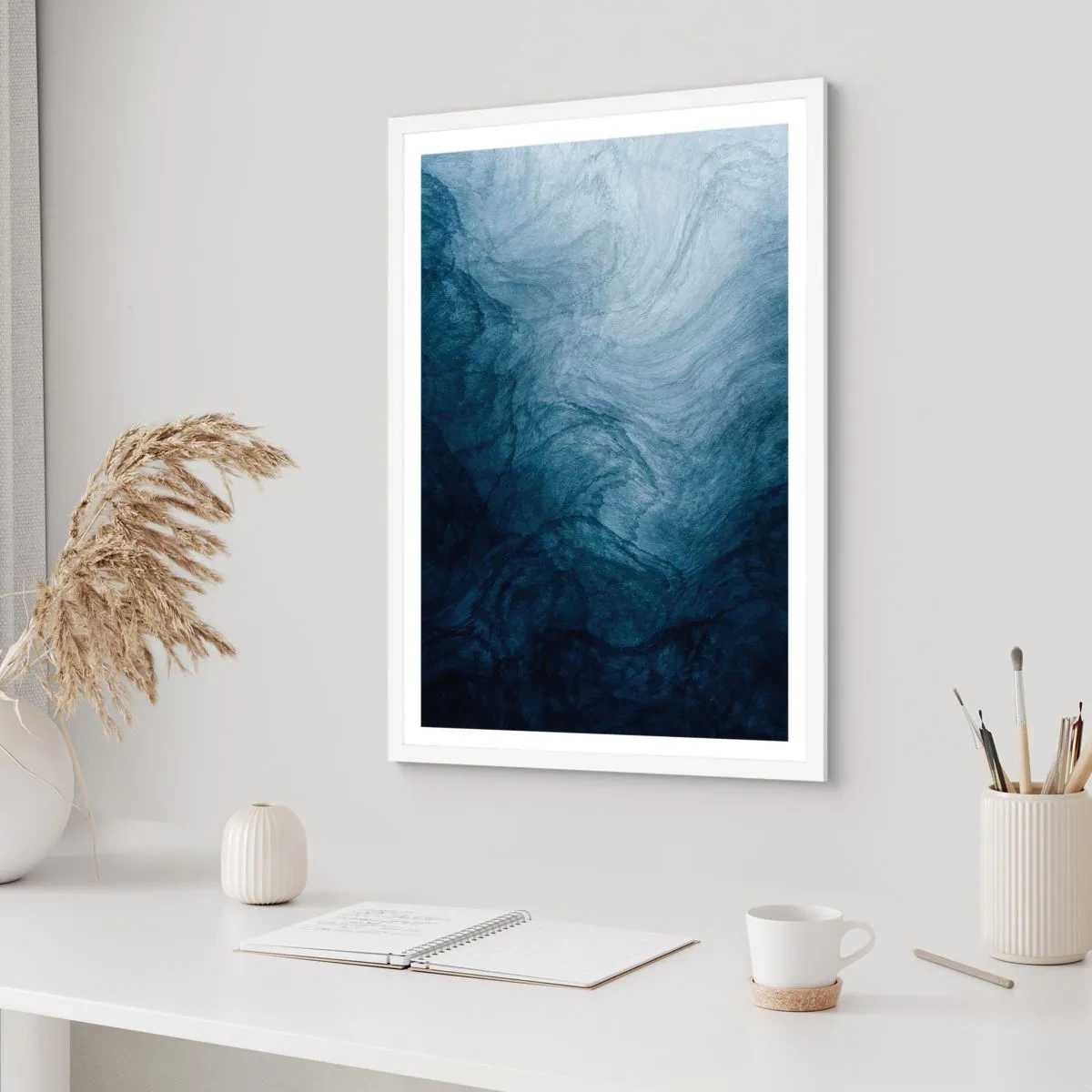 Plakat w białej ramie - W głąb sięgnąć - 40x50 cm