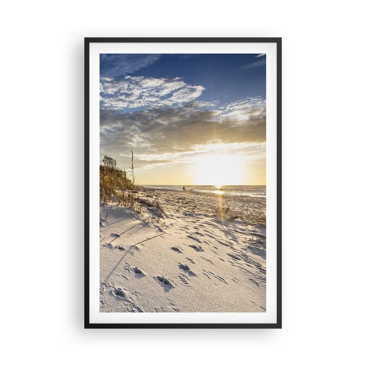 Plakat w czarnej ramie - Zaproszenie na spacer - 61x91 cm