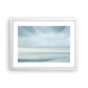 Plakat w białej ramie - Spokój aż po horyzont - 40x30 cm