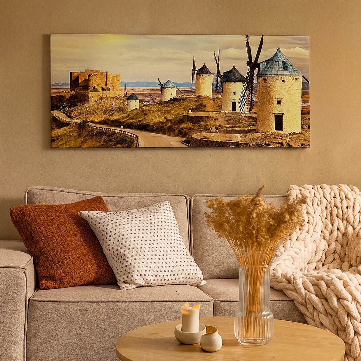 Obraz na płótnie - Zaraz pojawi się Don Kichot - 30x30 cm